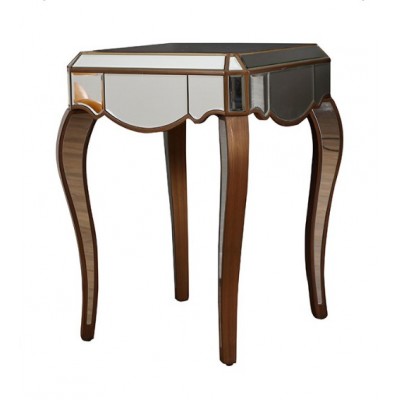 INS Nordic Modern Design Mirrored End Table Mirror Console Tables