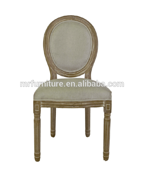 Vintage Wood Round Back Event Wedding Restaurant Dining Chair