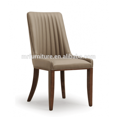 Modern Appearance Wood leg PU Leather Restaurant Dining Chair