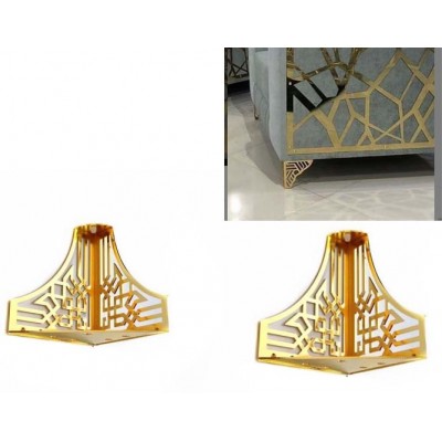 Metal Stainless Steel Design Decoration Furniture Legs Parts For Sofa Use In Gold or silver